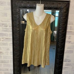 Susan Graver Gold Tank Blouse